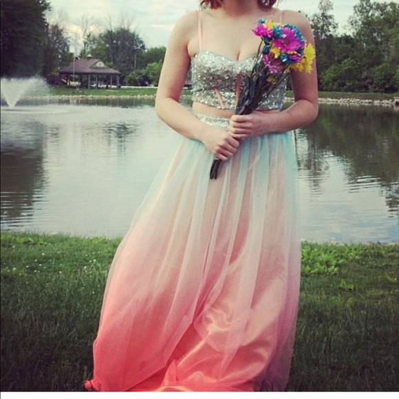 Two Piece Prom Dress - Picture 5 of 5